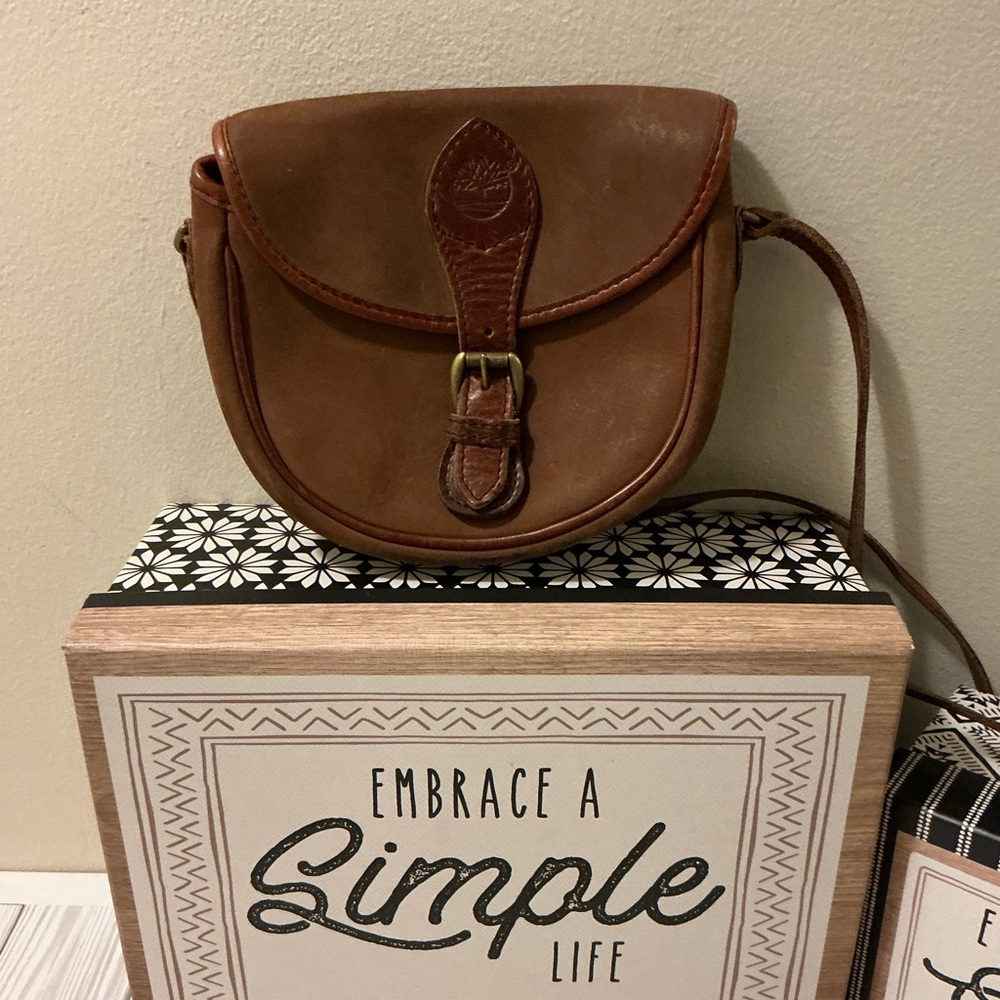 Brown Vintage Boho Style Leather Crossbody Bag - Picture 2 of 16